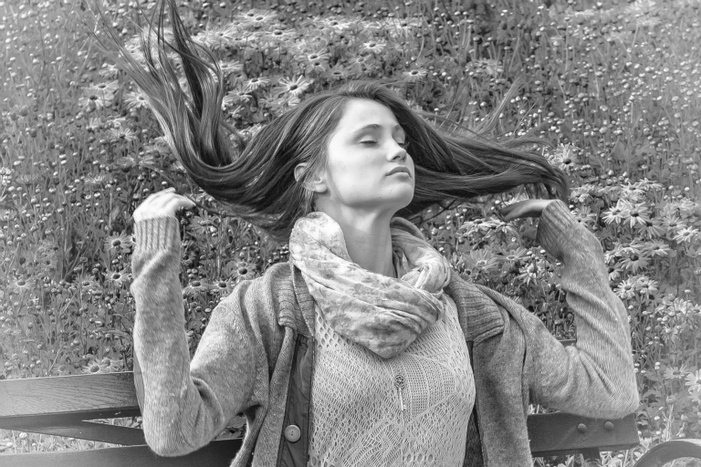 Tossing Hair